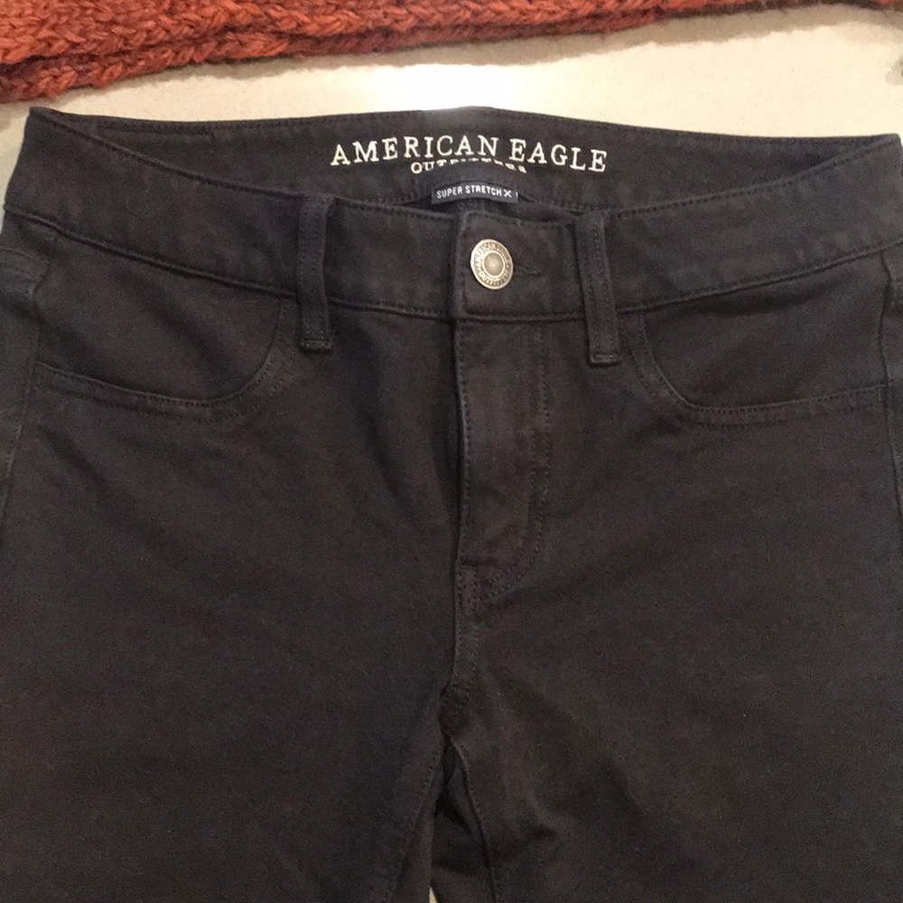 AE black cloth leggings - size 6 xlong